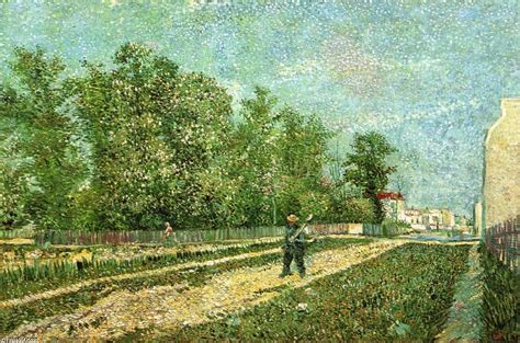 Reproducciones De Pinturas Man With Spade In A Suburb Of Paris De