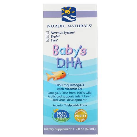 Nordic Naturals Babys DHA mit Vitamin D3 1.050 mg 2 fl oz (60 ml)