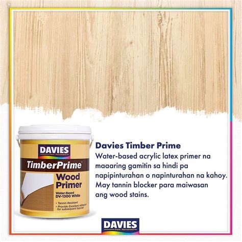 Davies Timberprime Water Based Wood Primer Liter Lazada Ph