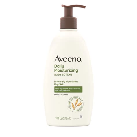 Aveeno Daily Moisturizing Body Lotion and Facial Moisturizer for Face