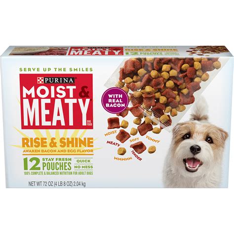 Purina Moist And Meaty Wet Dog Food Rise And Shine Awaken Bacon And Egg