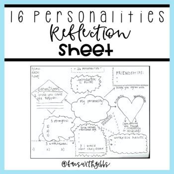 Personalities Reflection Sheet By Let S Learn Life Skills Tpt