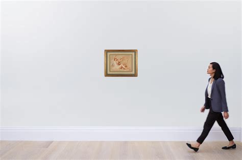 Reclining Female Nude With Her Arms Raised A Separate Study Of Her Right Arm Old Master And