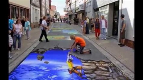 Optical Illusion Sidewalk Art 3d