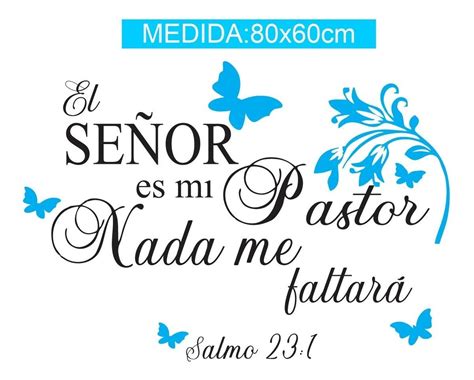 Vinil Decorativo Biblico Versiculo De Salmo X Cm Mercado Libre