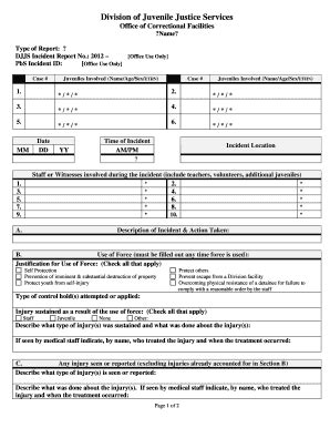 Printable Incident Reporting Form Templates Fillable Samples In