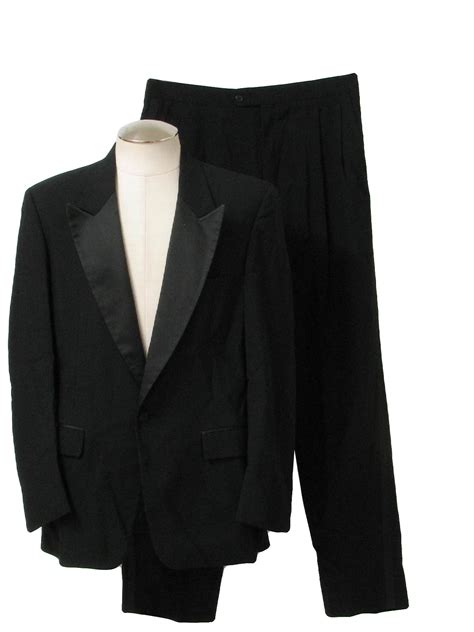 After Six 1980s Vintage Suit 80s After Six Mens Two Piece Tuxedo