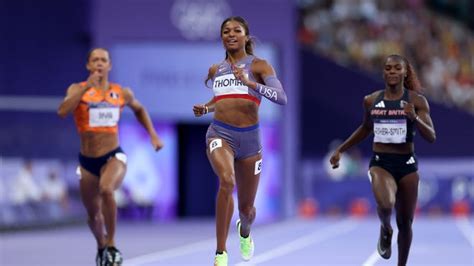 Gabby Thomas in 200 track final with Long, Brown at Paris Olympics