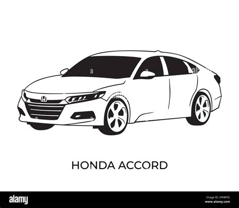 Siluetas Vectoriales Iconos De Coches De La Marca Honda Imagen Vector