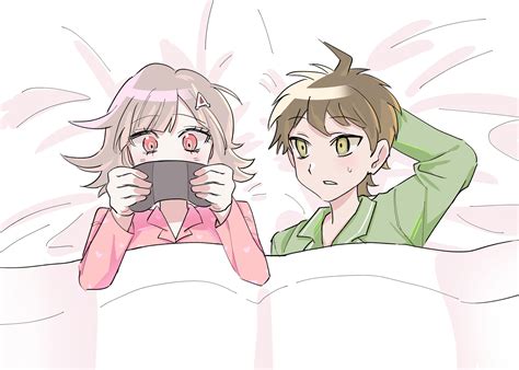 Nanami Chiaki And Hinata Hajime Danganronpa And 1 More Drawn By Nyo