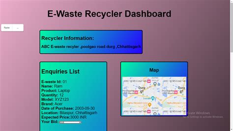 E-waste facility locator | Devpost