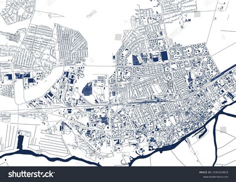 Map City Pinsk Belarus Stock Vector (Royalty Free) 2195324819 ...