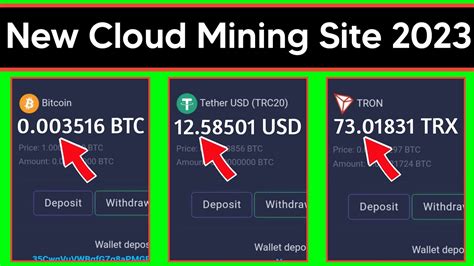 New Cloud Mining Website Free Mining Site 2023 New Crypto Mining