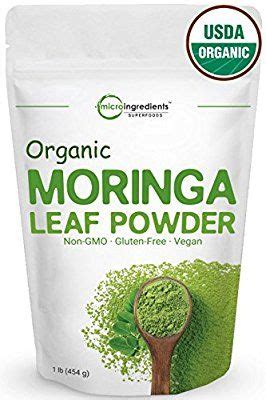 Amazon Pure Organic Moringa Oleifera Leaf Powder 1 Pound Natural