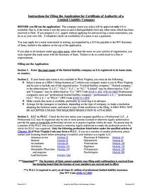 Fillable Online Instructions For Filing The Application For Certificate