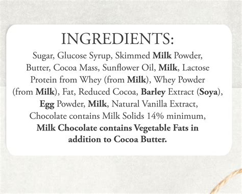 Printed Ingredients Labels Custom Ingredients List Stickers Etsy