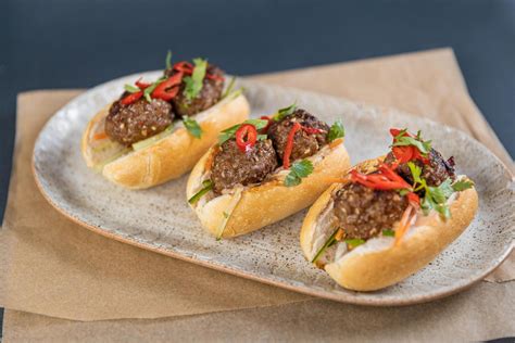 Vietnamese Meatball Banh Mi Tim Bone Master Chef Of Ballarat