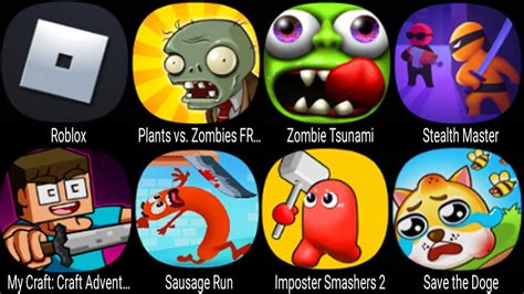 Roblox Plants Vs Zombies Zombie Tsunami Stealth Master My Craft