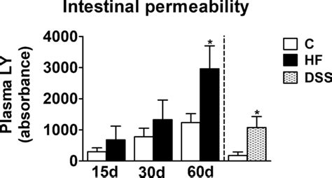 Intestinal Permeability To The Paracellular Tracer Lucifer Yellow