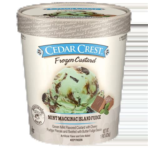 Mint Mackinac Island Fudge Custard Cedar Crest