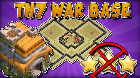 Diseño Anti 3 Estrellas Th7 Replays Guerra De Clanes Best Anti 3 Stars Th7 War Base Youtube