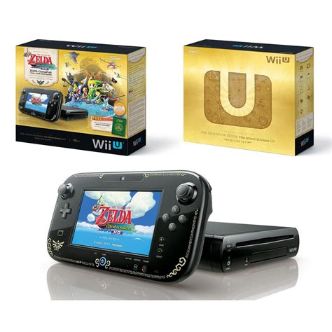 Wii U 32GB Zwart Limited Edition The Legend Of Zelda Wind Waker HD