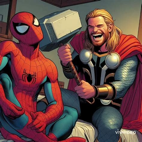 Spider Man Trying To Lift Thor S Mjolnir Youtube