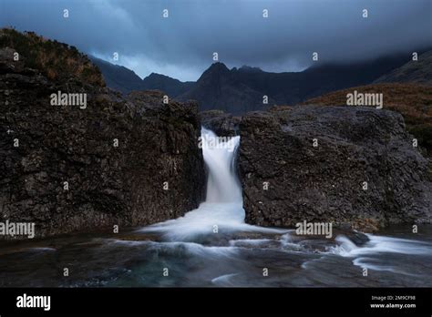 Small Waterfall At Fairy Pools Isle Of Skye Scotland Stock Photo Alamy