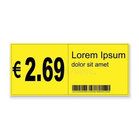 Supermarket Price Label Stock Vector Illustration Of Shop 113530567