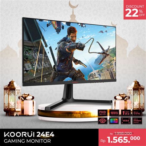 Promo Koorui 24e4 Inch Gaming Monitor Fhd 1920 1080 Computer Monitor