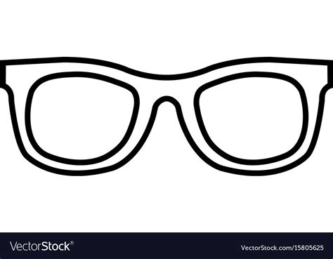 Cool Sunglasses Eye Frames Icon Royalty Free Vector Image