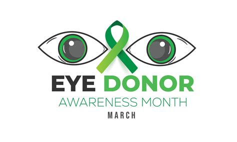 Eye Donor Awareness Month Background Banner Card Poster Template