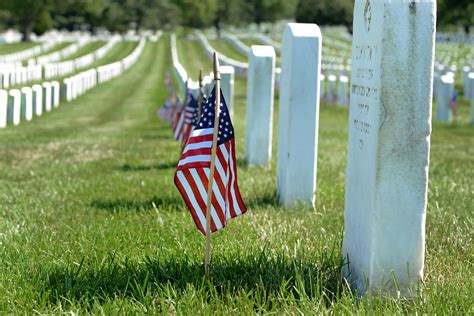 Flags At Arlington Cemetery