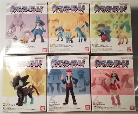 Pokemon Scale World Sinnoh Region Complete Figure Lot Set Bandai