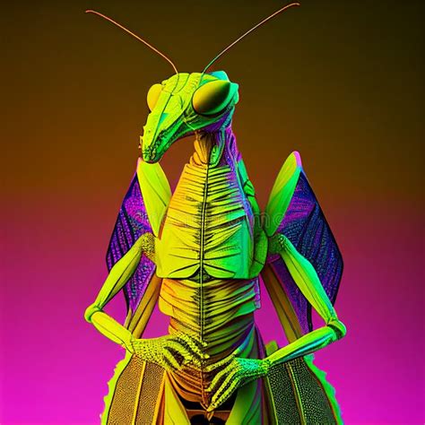 Realistic Lifelike Praying Mantis Fluorescent Electric Highlighters