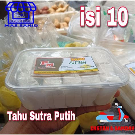 Jual Tahu Sutra Putih Tahu Sutera Isi Kirim Instan Samday