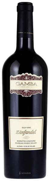 2004 Gamba Vineyards And Winery Moratto Vineyard Old Vine Zinfandel