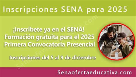 Inscripciones Sena 2025 Presencial Meara Paloma