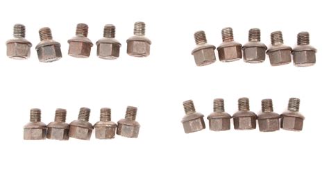 Lug Bolt Nut Set 46 67 VW Beetle Bug Aircooled 12mm Genuine