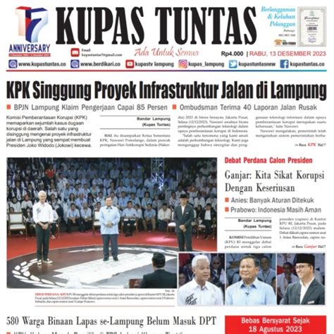 Kupas Tuntas Surat Kabar Harian Kupas Tuntas Edisi Rabu Desember