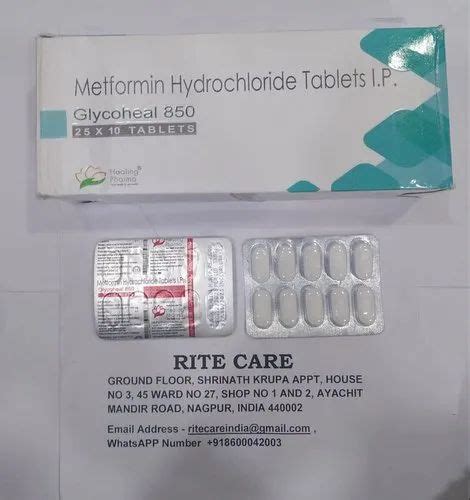 Metformin 850mg Tablets At ₹ 80strip Metformin Hydrochloride Tablets