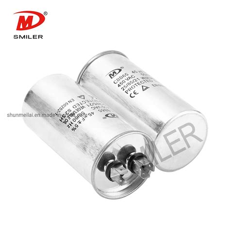 450 VAC Air Conditioner Capacitor With Dual Capacitance Cbb65 45 5 UF