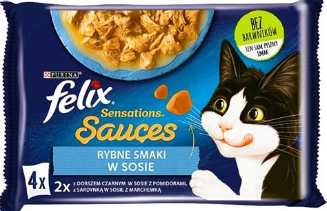 Mokra Karma Dla Kota Felix Sensations Sauces Rybie Smaki 340g