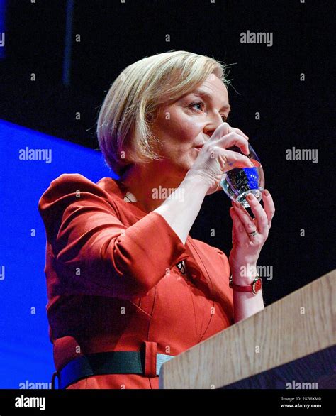 Prime Minister Liz Truss Giving Her Keynote Speech At The Conservative