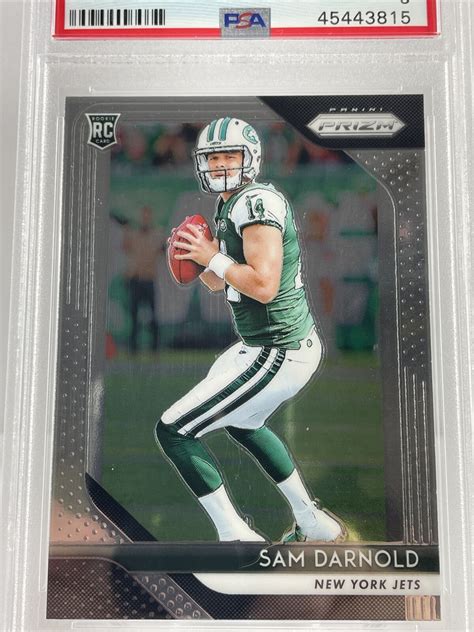 2018 Panini Prizm Sam Darnold PSA 9 Rookie RC 203 MINT Carolina