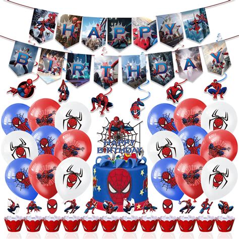 Buy Spiderman Party Supplies Spiderman Theme Party Decorations Set