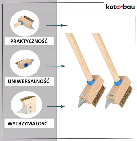 Szczotka Do Kostki Brukowej Druciana Skrobak 2 Szt Kotarbau