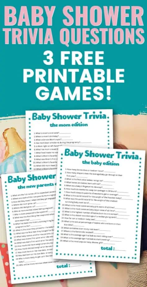 Fun Baby Shower Trivia Questions To Use At Your Next Baby Shower