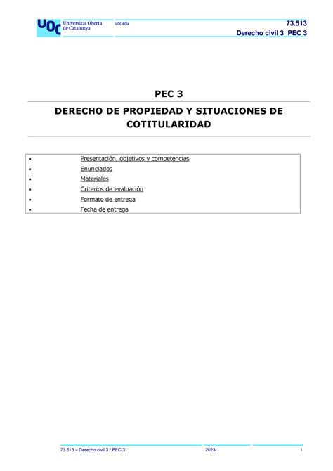 Solpec 3 Derecho Civil III Derecho Civil 3 PEC 3 PEC 3 DERECHO DE