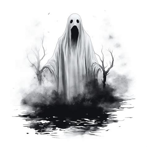 Premium AI Image | Cute Halloween Ghost Drawings